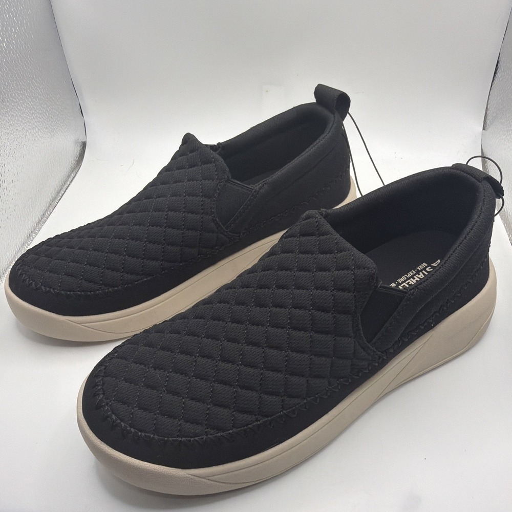 Staheekum Quilted Slip-On Shoes Women's Black Low Top Round Toe Comfort‎ - 11